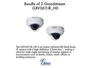 Grandstream GXV3611IR_HD Bundle of 2 high definition Infrared dome PoE IP camera
