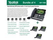 Yealink SIP T48G 4 UNITS 6 Line Ultra Elegant 7 inch IPPhone VOIP Bluetooth PoE