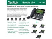 Yealink SIP T48G 6 UNITS 6 Line Ultra Elegant 7 inch IPPhone VOIP Bluetooth PoE