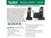 Yealink W52P W52H Cordless VoIP Phone PoE HD Voice and Base Unit