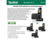 Yealink W52P 4 PACK SIP Cordless Phone IP DECT Phone Handset and Base Unit