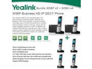 Yealink W56P x2 W56H X4 Cordless VoIP Phone PoE HD Voice and Base Unit