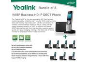 Yealink W56P Bundle of 8 Business HD IP DECT Phone and Base Unit PoE Voicemail