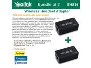Yealink EHS36 2 PACK IP Phone Wireless Headset Adapter Plug and Play