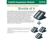 Yealink EXP38 Bundle of 4 Expansion Module Compatible Yealink T26P and T28P