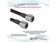 L com CA3N020 N Male to N Male Cable 400 Series 20ft