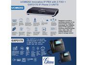 Grandstream UCM6202 IP PBX with 2 FXO GXP2170 2 UNITS IP Phone