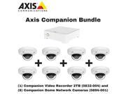 Axis Companion Bundle 0832 004 Video Recorder 2TB 8 0894 001 Dome Cameras