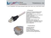 L Com TRD855SIG 100 Industrial CAT5E Cable Double Shielded Patch Cord 100ft LSZH