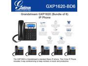 Grandstream GXP1620 2 SIP acct. SMB IP Phone 3 way Multi language Bundle of 6