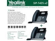Yealink IPPhone SIP T42S 2 Pack Dual port Gigabit Ethernet PoE support