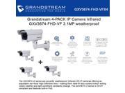 Grandstream 4 PACK IP Camera Infrared GXV3674 FHD VF 3.1MP weatherproof