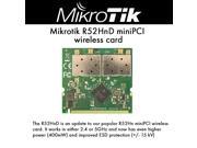 Mikrotik R52HnD miniPCI wireless card 2.4Ghz 5GHz 400mW 802.11a b g n 2x MMCX