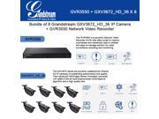 Bundle of 8 Grandstream GXV367_HD_36 IP Camera GVR3550 Network Video Recorder