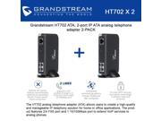 Grandstream HT702 Bundle of 2 HandyTone 702 2 port IP ATA analog Phone adapter