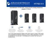 Grandstream HT702 Bundle of 4 HandyTone 702 2 port IP ATA analog Phone adapter