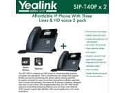 Yealink IP Phone SIP T40P 2 PACK 3 VoIP accounts HD voice PoE EHS support