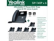 Yealink IP Phone SIP T40P 6 PACK 3 VoIP accounts HD voice PoE EHS support