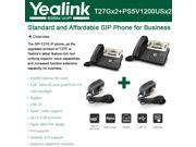 Yealink SIP T27G IP Phone 2 PACK 6 SIP accounts 2PACK Power Supply PS5V1200US