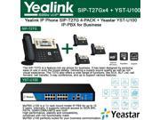 Yealink IP Phone SIP T27G 4 PACK 6 Line Yeastar YST U100 IP PBX for Business