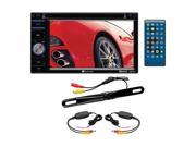 Planet Audio 6.2 D.Din with DVD BT Wireless Backup Camera
