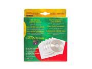 Compucessory 26555 CD DVD Holder 1 CD DVD Capacity White Polypropylene 50 Pack