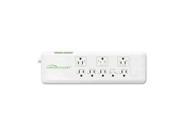 Surge Protector 8 Outlet 2160 Joule 6 Cord White CCS09854