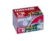 Maxell 108562 Maxell UR Type I Audio Cassette 5 x 90Minute Normal Bias