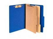 ColorLife PRESSTEX Classification Folders Letter 6 Section Dark Blue 10 Box