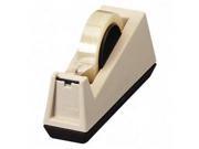 Heavy Duty Weighted Desktop Tape Dispenser 3 Core Plastic Putty Brown