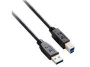 V7 USB 3.0 Cable USB A to B M M Black 1.8m