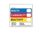 LabelMaster AV501 Warehouse Labels 5 X 2 7 8 Health Flammability Reactivity Vl 500 Roll