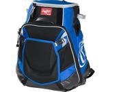 Rawlings Velo Carrying Case Backpack for Notebook Tablet Baseball Bat Royal Black