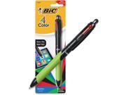 BIC MMGSTP11 AST 4 Color Stylus Ball Pen Assorted