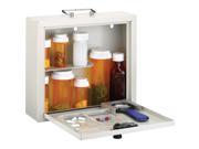MMF Deluxe Steel Medication Case Combination Programmable Lock for Home Office Overall Size 9.5 x 10.8 x 3.8