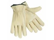 Full Leather Cow Grain Gloves XXL 3.83 X7.01 12 PR Beige