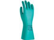 Sol Vex Unsupported Nitrile Gloves Cuff Lined Size 7 18 in Green