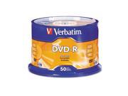 Verbatim 95101 DVD Recordable Media DVD R 16x 4.70 GB 50 Pack