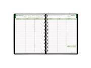 EcoLogix Recycled Weekly Planner 15 Minute Appts. 11 x 8 1 2 Black 2016