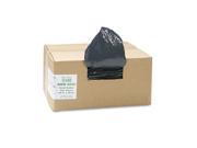 Recycled Can Liners 55 60gal 1.25mil 38 x 58 Black 100 Carton