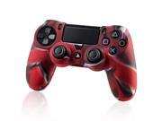 eForCity Camouflage Navy Red Silicone Skin Case with FREE 3FT 1M Black High Speed HDMI Cable M M Compatible with Sony PlayStation 4 PS4 Controller