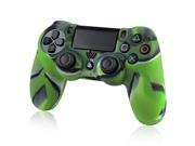 eForCity Camouflage Navy Green Silicone Skin Case with FREE 3FT 1M Black High Speed HDMI Cable M M Compatible with Sony PlayStation 4 PS4 Controller