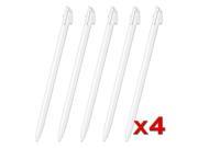 eForCity 20x White Plastic Touch Screen Stylus Pen Compatible With Nintendo 3DS N3DS XL LL