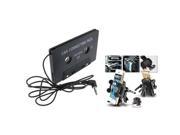 eForCity Black Universal Car Air Vent Phone Holder Black Universal Car Audio Cassette Adapter For iPhone 5 5G 5th 3 G 3GS 3rd