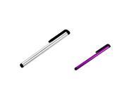 eForCity PURPLE SILVER Touch Pen Stylus Compatible With Samsung© Galaxy S 3 i9300 SIV S4 i9500 i8190