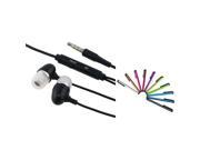 eForCity 10 Colorful Stylus Pen Black Headset Compatible with Samsung© Galaxy S3 i9300 N7100 S4 i9500