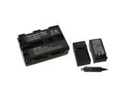 eForCity Compact Battery Charger Set Li Ion Battery Bundle For Sony NP FM50 NP FM30 DSC S30 DSC S85 DSC F707 F717