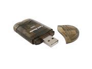 eForCity SDHC SD MMC Memory Card Reader to USB 2.0 Adapter Smoke