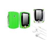 eForCity Green Skin Case Cover Clear Screen Protector White Headset Compatible With LPF Leappad 2 Explorer