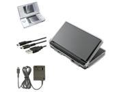 eForCity Crystal Case Cover Charging Cable Travel Charger 2 LCD Protector Compatible With Nintendo DS Lite